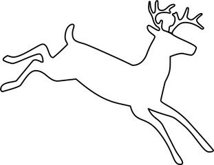 Simple reindeer line