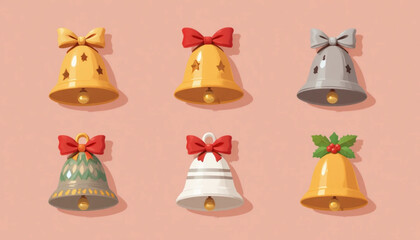 set of christmas icons