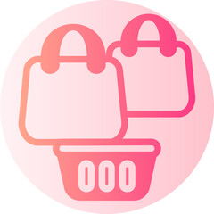 shopping cart gradient icon