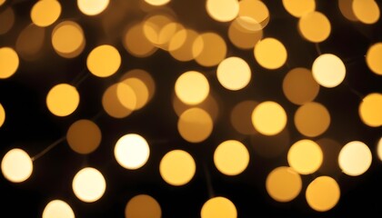 Obraz premium Soft focus golden bokeh lights create a warm and inviting festive atmosphere