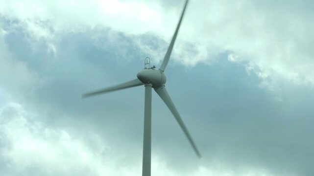 A Windfarm Flypast From Above