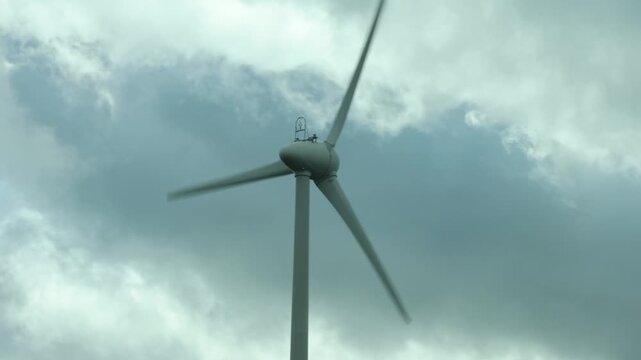 A Windfarm Flypast From Above