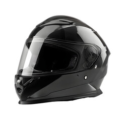 Sleek Black Motorcycle Helmet for Ultimate Protection