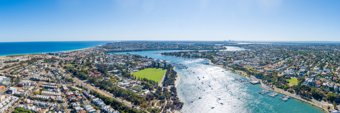 Aerial of The Swan River From Blackwell Reach