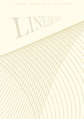 Wavy line design. Dynamic wave. Linear design element. Creative idea template