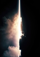 Ethereal light breaking through dark boundaries, symbolizing infinite potential and spiritual elevation beyond the physical limits of existence ,destiny ,limit ,journey