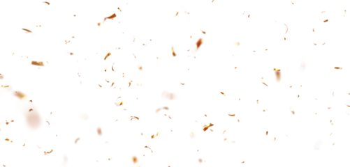 3D Confetti Particle Burst on White and Transparent Background, Colorful Falling Confetti Ideal for Festive Celebration Designs and Event Graphics PNG.