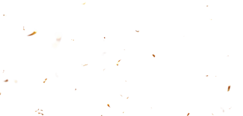 3D Confetti Particle Burst on White and Transparent Background, Colorful Falling Confetti Ideal for Festive Celebration Designs and Event Graphics PNG.