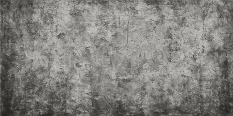 Fototapeta premium Aged, rough, dark gray concrete wall surface texture, a vintage black and white grunge pattern backdrop material