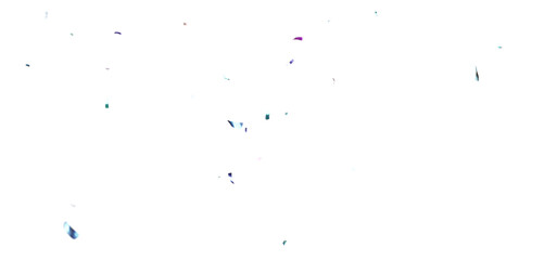 Vibrant Multicolored Confetti Falling on White and Transparent Background, 3D Celebration Particle Overlay for Events, Parties and Festival Decoration PNG.