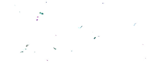 Vibrant Multicolored Confetti Falling on White and Transparent Background, 3D Celebration Particle Overlay for Events, Parties and Festival Decoration PNG.