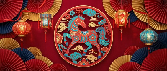 Chinese New Year Horse Decoration