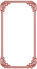 red and white border