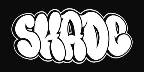 SHADE creative graffiti bubble letters throw up