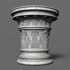 A detailed 3D model of a stone garden vase, featuring classical elegance and weathered texture, perfect for decorative purposes.
