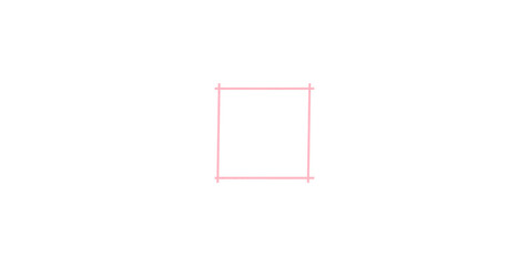 Square, Rectangle, Pink, Collage Rectangle, Made of Paper, Photo Frame on Transparent Background