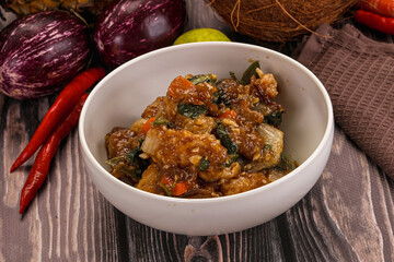 Prawn with vegetables and oyster sauce