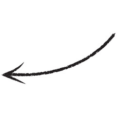 hand-drawn arrow marker isolated PNG transparent—hand-drawn brush stroke arrows on transparent background.