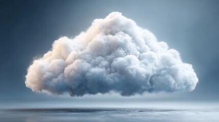 Cloud floating in air observe solitary cloud drifting gracefully through vast expanse of air light and ethereal