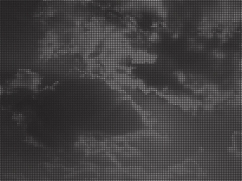 High contrast dark halftone texture abstract digital background pattern heavy smoke moody screen print
