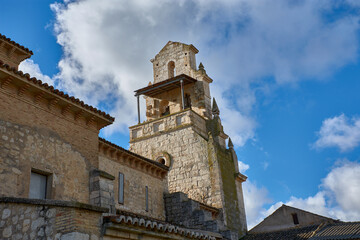 Exterior view of the Church of San Cebrian de Mazote with Mozarabic architecture and a heritage setting