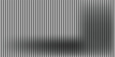 Obraz premium Latar belakang garis vertikal hitam dan perak metalik dengan pencahayaan gradien lembut dan tekstur pita reflektif, tirai abstrak membutakan latar belakang untuk spanduk, web dan presentasi