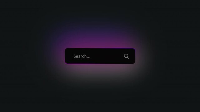 Search Bar with Text Input and Magnifying Glass Icon search engine internet search.