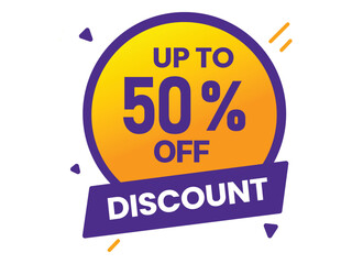 Mega Sale Special Offer Banner with Red Ribbon and Colorful Confetti on Yellow Background