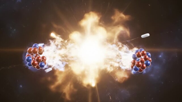 Deconstructing Medical Molecular Structure With White Capsules Detaching