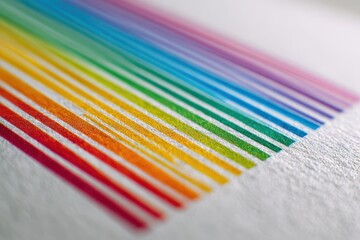 Gradient Color Bars Arranged as a Contemporary Barcode Illustration
