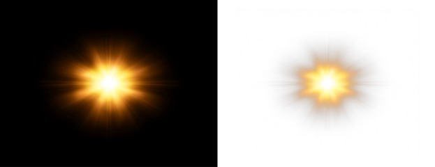 Bright sparkle flare for festive designs