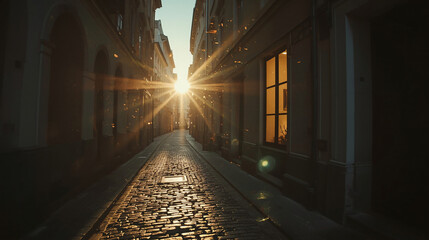 Golden Hour Alleyfront