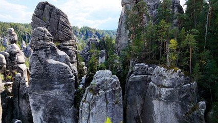 Adrspach, Czech Republic. Adrspasske Skaly, rocky town national park.