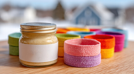 Colorful charity wristband collection on wooden tabletop for fundraising and awareness initiatives