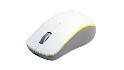 Wireless Computer Mouse Isolated on White Background