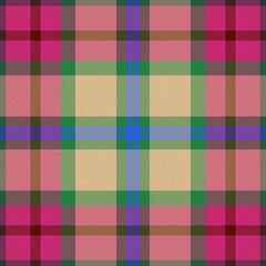 Color CherryFizz and Parsley and Janitor plaid texture seamless pattern 