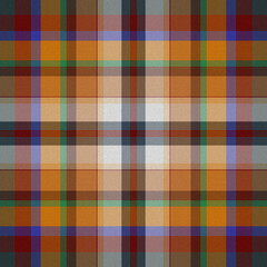 Color FawnBrown and CottonGrey and Bluebell plaid texture seamless pattern 