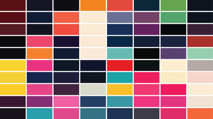 PrintHigh-Contrast Bold Color Swatch Palette | Modern Design Scheme with Deep and Bright Tones