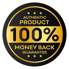 100% satisfaction guaranteed seal or label flat icon design	