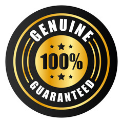 100% satisfaction guaranteed seal or label flat icon design	