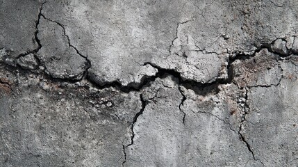 Obraz premium Industrial Grain: Close Up of Fractured Concrete Pattern