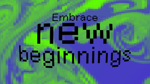 Pixel Text Transition 02 Wide