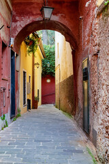 narrow street in the old town