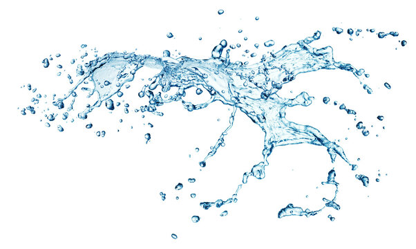 Water Splash Stream Isolated
