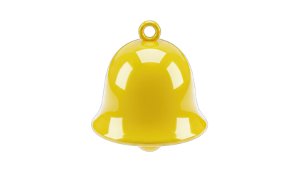 Yellow Bell Isolated on White Background