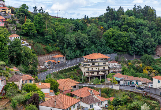 Camacha mountainous town in municipality of Santa Cruz, Madeira Island, Portugal