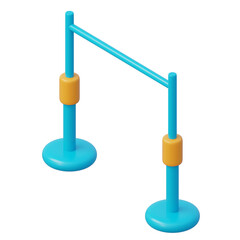 3d ergonomic vertical workout bar pull up object for multiple exercises and home gym workouts