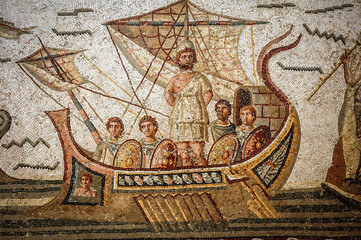 Odysseus and the Sirens in Tunis city, Tunisia