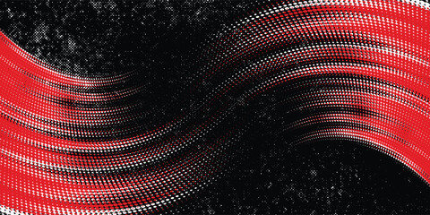 Car sticker wrap abstract banner sporty lines white, red and black grunge color combination brush thunder storm pattern motorsport racing. Vector ilustration © Sukriaydi Achmad