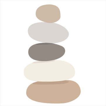 Balance stones. Five Stone Balancing 

